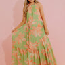 Coastal Blossom Floral Maxi Dress Image - 1