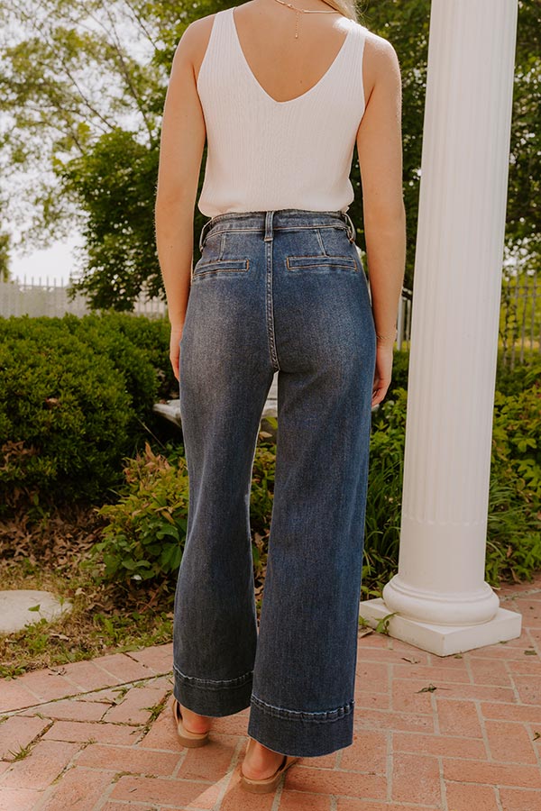 RISEN Monica High Waist Wide Leg Ankle Jean Image 3