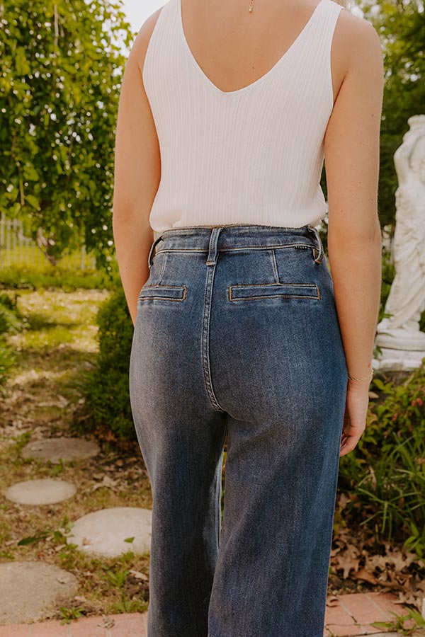 RISEN Monica High Waist Wide Leg Ankle Jean Image 5