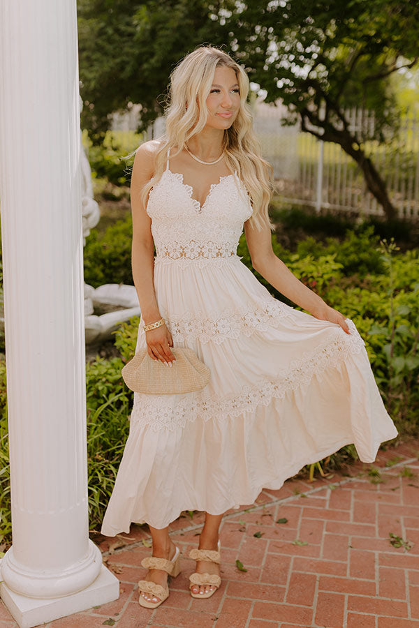 Mesmerizing View Lace Midi Dress Image 1