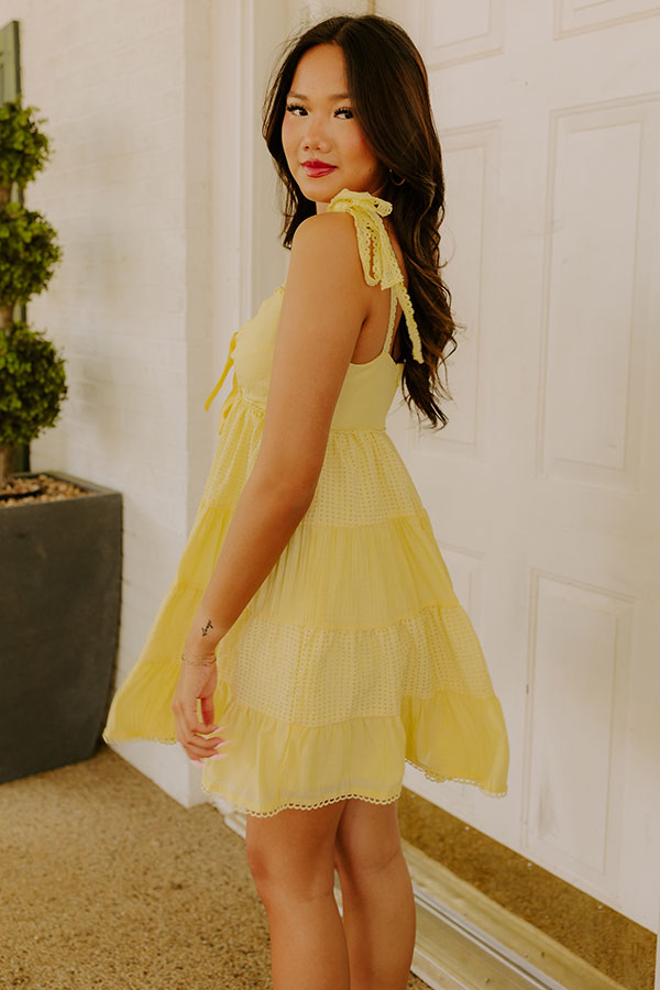 Joyful Smile Tiered Mini Dress Image - 2