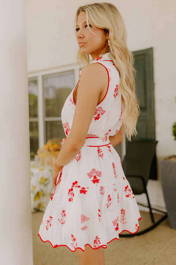 Sweet Meadows Floral Embroidered Mini Dress Image 5