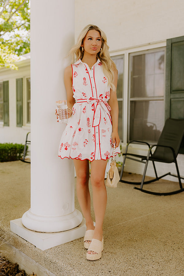 Sweet Meadows Floral Embroidered Mini Dress Image 2