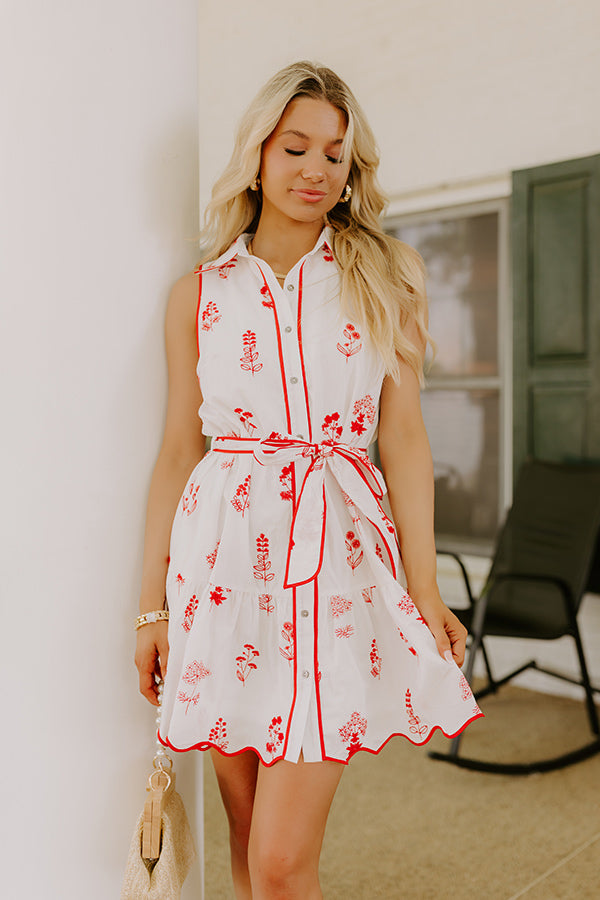 Sweet Meadows Floral Embroidered Mini Dress Image 4
