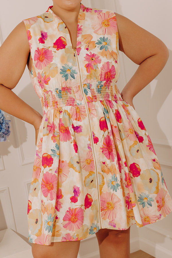 Sunkissed Reverie Floral Mini Dress Curves Image - 5