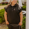 Patio Brunch Mini Dress in Black Curves Image 1