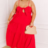 Picnic Cutie Front Tie Midi Dress Curves Image 1
