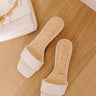 Capricorn Faux Leather Heel in Ivory Image 1