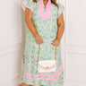 Veranda Views Floral Midi Dress in Green Curves Image 1