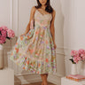 Whimsical Ways Floral Midi Dress Image - 1
