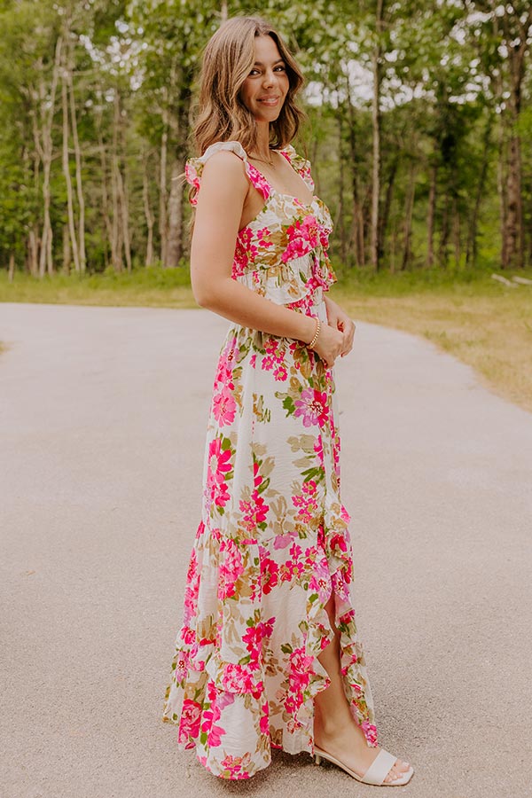 Garden Views Floral Maxi Dress Image - 3