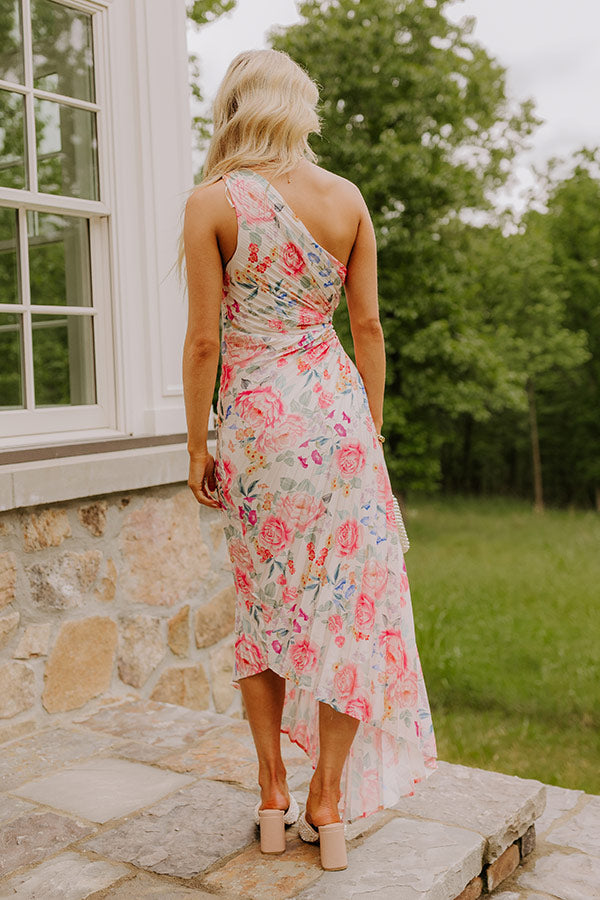 Aways My Amour Pleated Floral Maxi Dress Image - 4