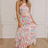 Aways My Amour Pleated Floral Maxi Dress Image - 1
