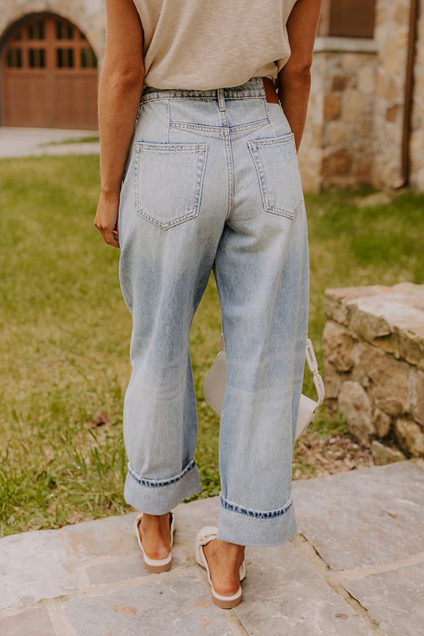 HIDDEN JEAN Sammie High Waist Cropped Barrel Leg Jean Image 4