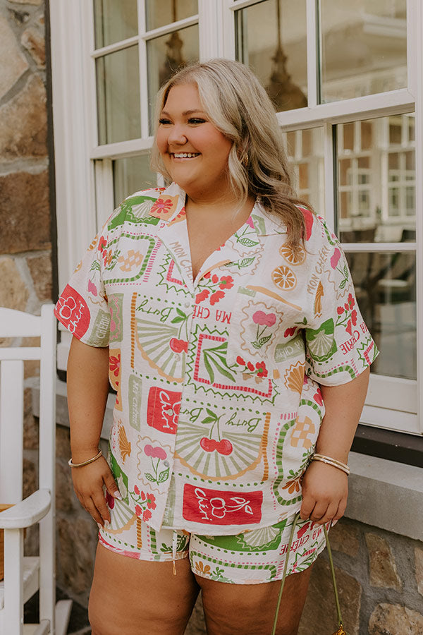 Ma Cherie Button Up Top Curves Image 3