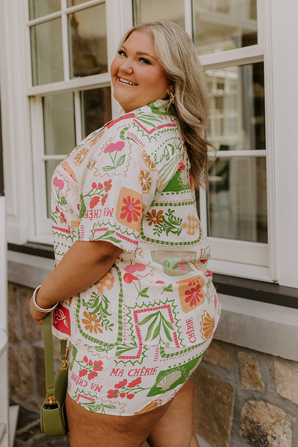 Ma Cherie Button Up Top Curves Image 5