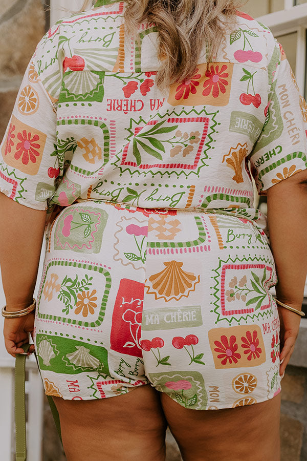 Ma Cherie High Waist Shorts Curves Image 5