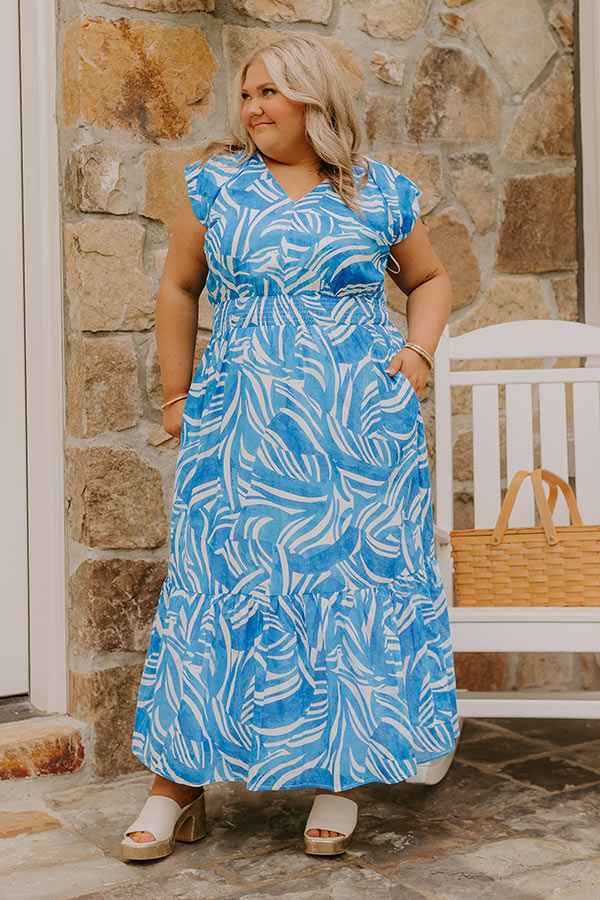 Ocean Whisper Midi Dress Curves Image 3