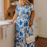 Catalina Island Views Floral Maxi Dress Curves Image 1