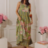 Petal Promenade Tiered Maxi Dress Image - 1