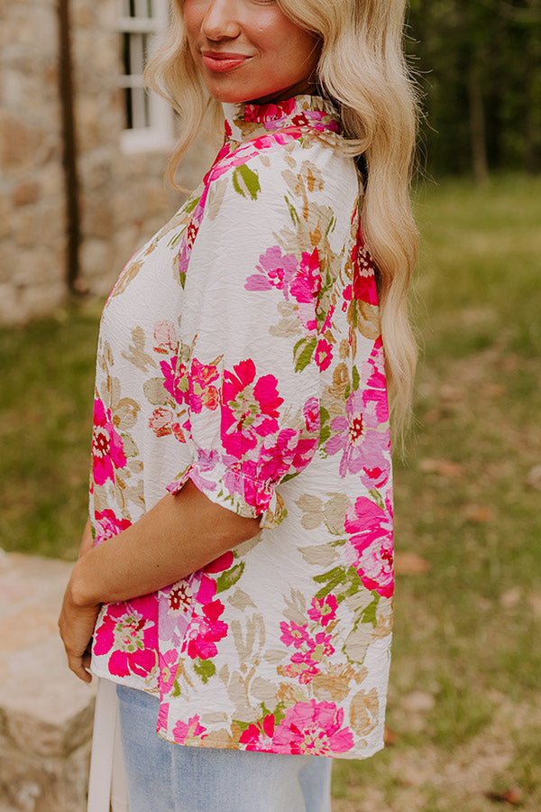 Garden Gorgeous Floral Top Image 4