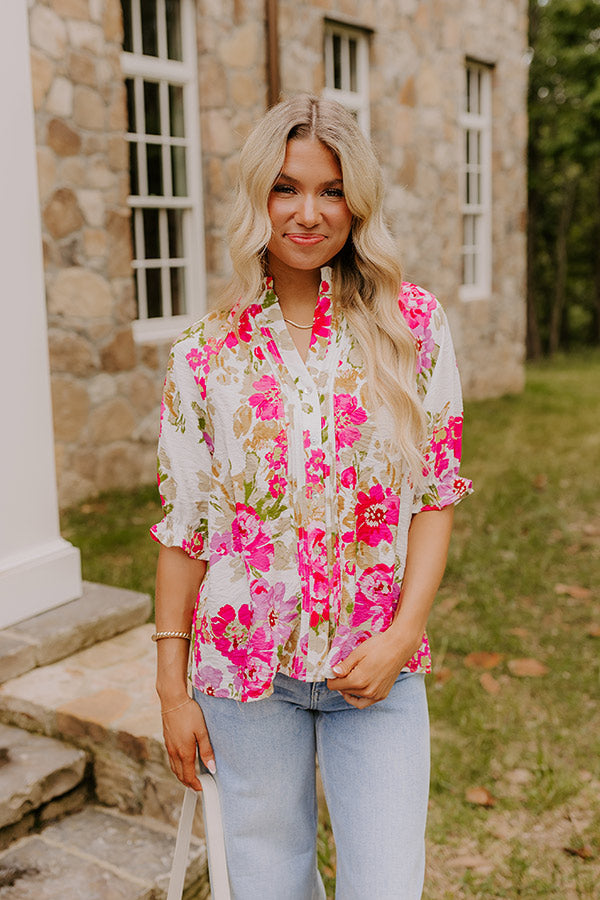 Garden Gorgeous Floral Top Image 1