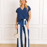 Chic Vibes Knit Vest Top in Navy Image - 1