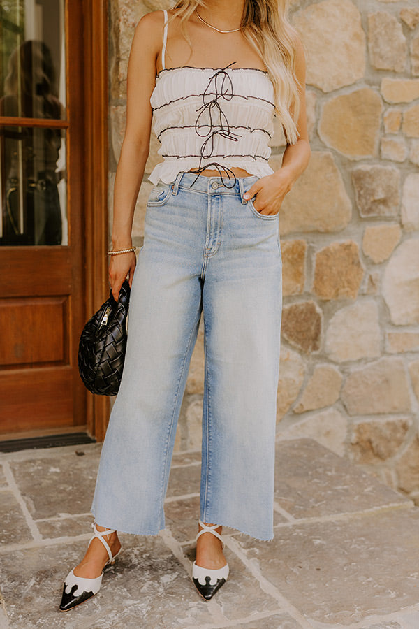 HIDDEN JEAN Nori High Waist Cropped Wide Leg Jean Image 2