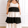 Formal Flair Tiered Midi Dress Curves Image 1