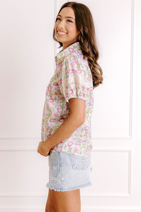 Sunday Brunch Floral Button Up Image 2