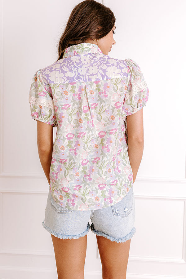 Sunday Brunch Floral Button Up Image 3