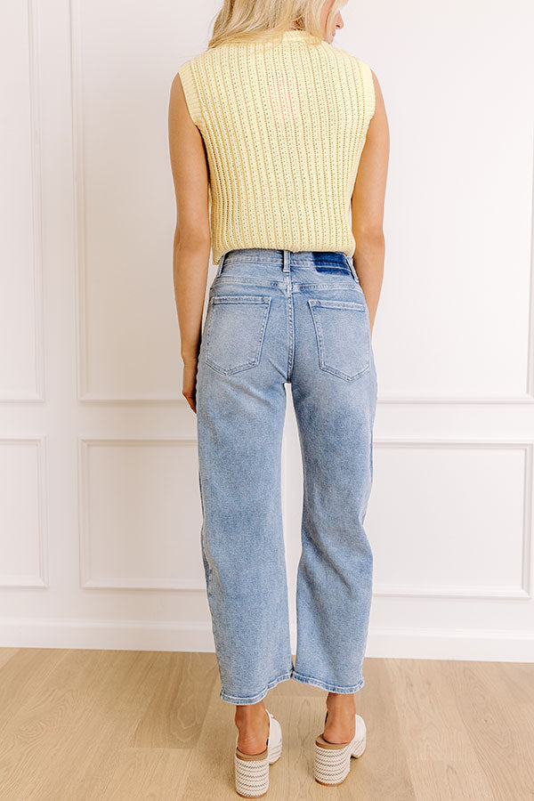 The Daphne High Waist Cropped Barrel Leg Jean Image 4