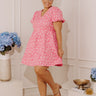Botanical Bliss Jacquard Mini Dress Curves Image - 1