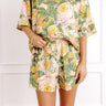 Golden Hour Garden High Waist Linen-Blend Shorts Image 1