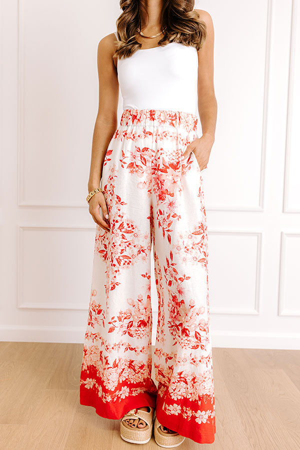 Villa Views High Waist Linen-Blend Pants Image 2