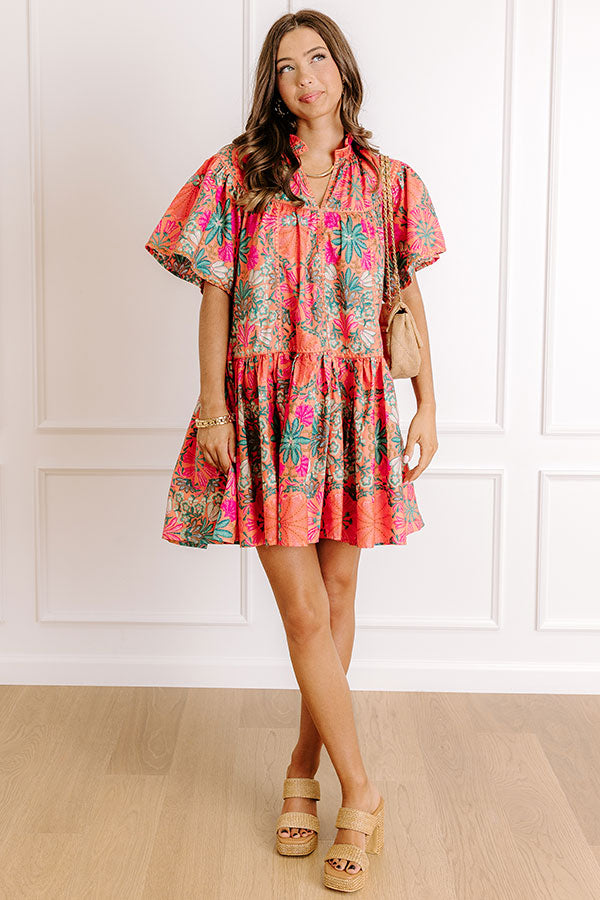 Sunset In Sevilla Floral Mini Dress Image 1