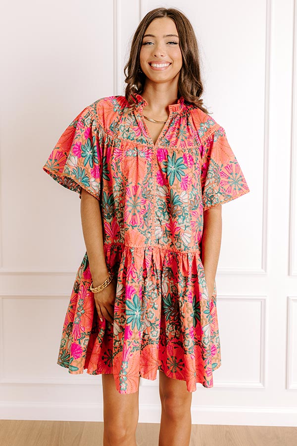 Sunset In Sevilla Floral Mini Dress Image 3