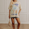 Portofino Italy Distressed Oversized Graphic Tee Image - 1
