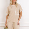Upper East Ease Shift Top In Iced Latte Image 1