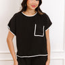 Upper East Ease Shift Top In Black Image 1