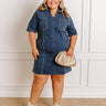 Darling Moment Denim Mini Dress Curves Image 1