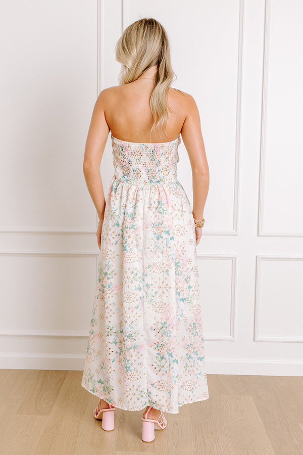 Portofino Days Floral Eyelet Midi Dress Image 5