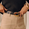 Luxe Lifestyle Faux Leather Belt in Black Image - 1