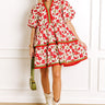 Fresh Horizon Floral Mini Dress in Rust Image 1