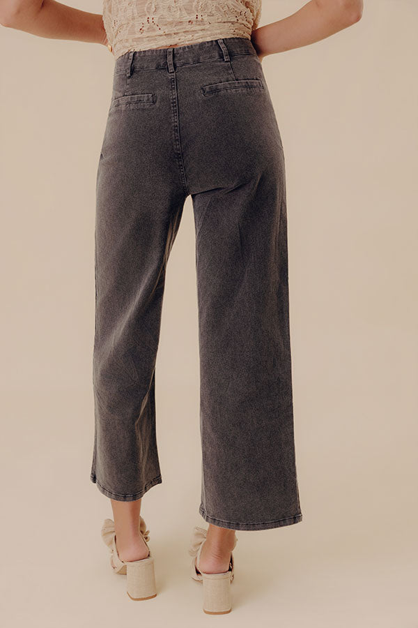 The Lana High Waist Wide Leg Jean in Vintage Black Image - 4