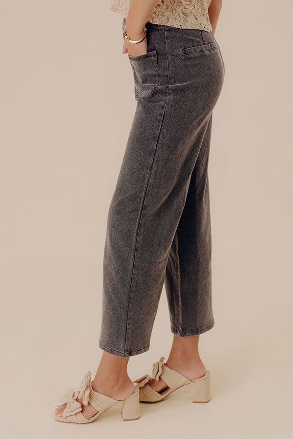 The Lana High Waist Wide Leg Jean in Vintage Black Image - 3