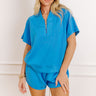 Daydream Duo Quarter Zip Top in Ocean Blue Image 1