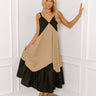 Casual Stroll Color Block Midi Dress  Image 1