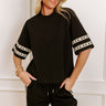 Villa Brunch Shift Top in Black Image 1