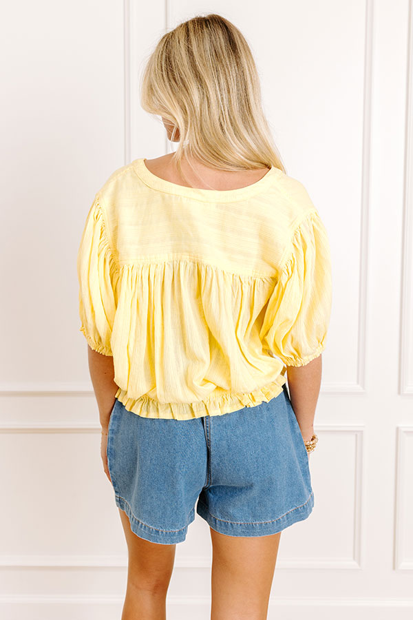 Sunny Glow Button Up Top Image 5